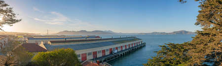 Shipping ports at the San Francisco bay area in Californiaの写真素材