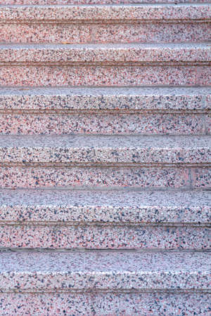 Close-up of an outdoor granite stairs at San Francisco, Californiaの写真素材