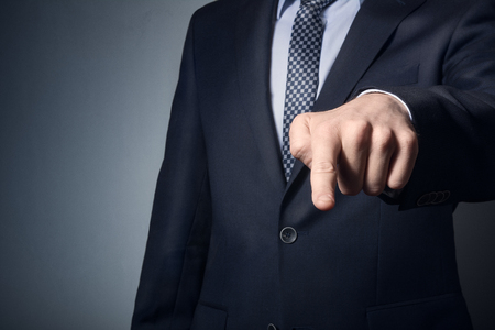 business suit downward trendの写真素材