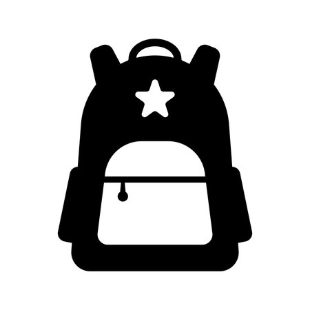 Backpack, bag, education icon. Commercial use, printed files and presentations, Promotional Materials, web or any type of design project.のイラスト素材