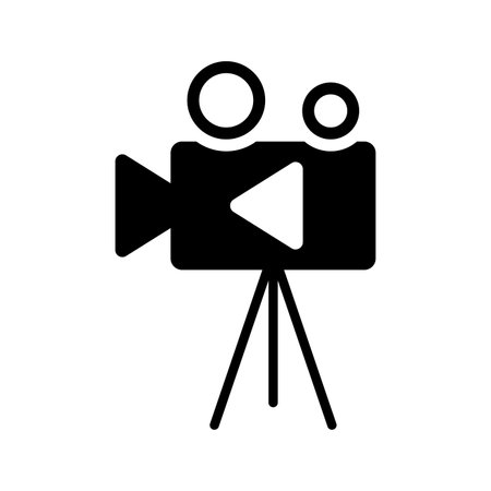 Video Camera Vector Icon. design using in commercial purposes, print media, web or any type of design projects.のイラスト素材