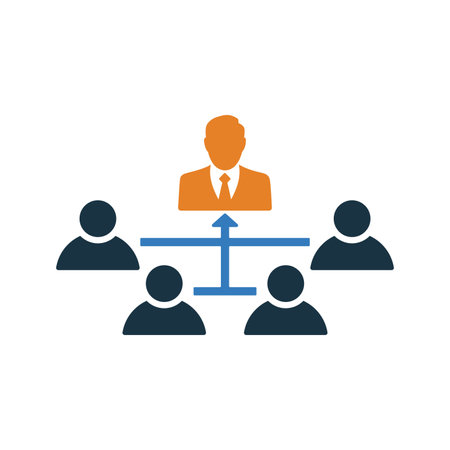 Hierarchy icon. use in mobile and app development or commercial purposes or any type of design projects.のイラスト素材