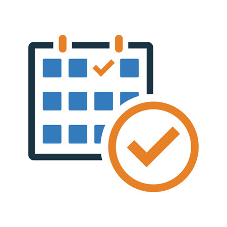 Appointment Schedule icon. symbol for use on mobile apps, print media and web design or any type of design projects.のイラスト素材
