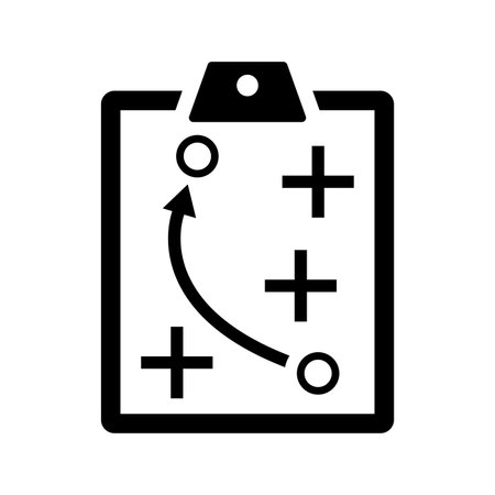 Tactical Plan icon. Flat style vector EPS use in infographics,web design, presentations and on printed materials.のイラスト素材
