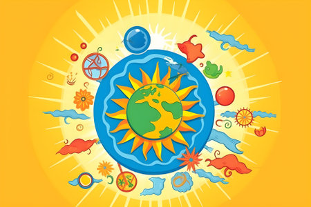 Concept World Earth Day. illustration. Generative AIの素材