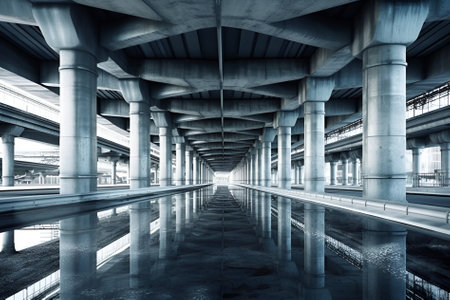 Social infrastructure and communication technology concept.Business. Generation AIの素材