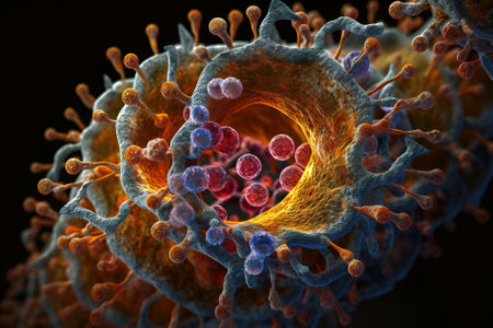 Science and medicine gene therapy. Medical gene conceptの素材