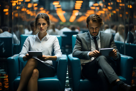 Business meeting. The people discussing on the office. Business conceptの素材