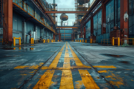 Digitalization industry concept. Automated ,technology process.の素材