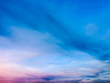 Sunrise with multiple colour on a spring morningの写真素材