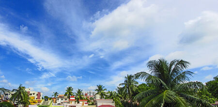 Countryside view Cloudscape in the midday,before noon,late morning.の写真素材