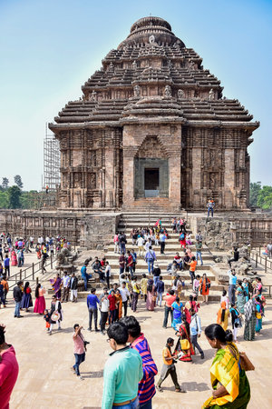 Traveling to the World Heritager site Konark Temple of Odisa, India, near PURI,11th FEBRUARY 2020.Traveling for refreshing mind and soul along with fun and enjoyment.のeditorial素材