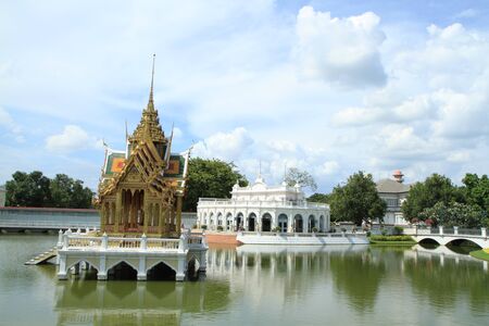 Bang Pa-In Palace Aisawan Thiphya-Art (Divine Seat of Personal Freedom) in Ayuthaya province, Thailand. のeditorial素材