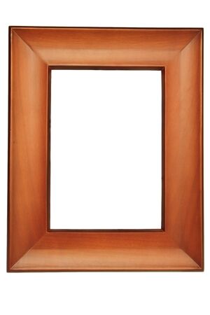 Brown picture frames isolated on white background