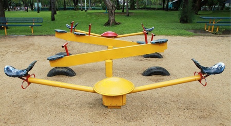 Colorful children playground in the park のeditorial素材