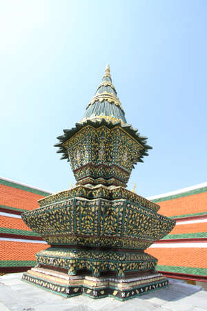 Pedestal bulb decorated in temple の写真素材
