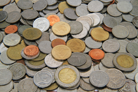 Coins background の写真素材
