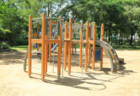 Children playground in the park