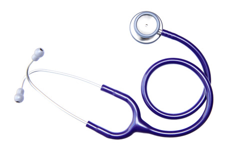 Stethoscope isolated on white backgroundの写真素材
