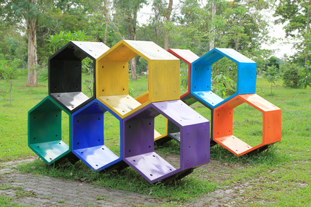 Children playground in the parkの写真素材