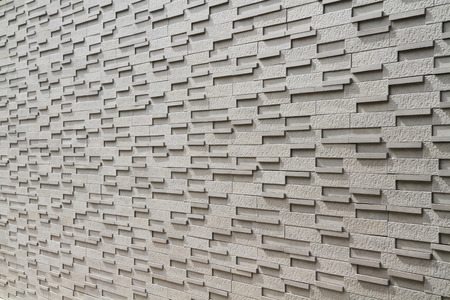 Grey brick wall texture or background