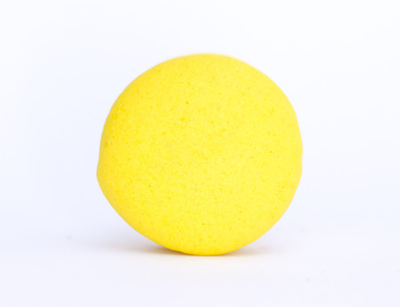 French yellow macaron isolatedの写真素材