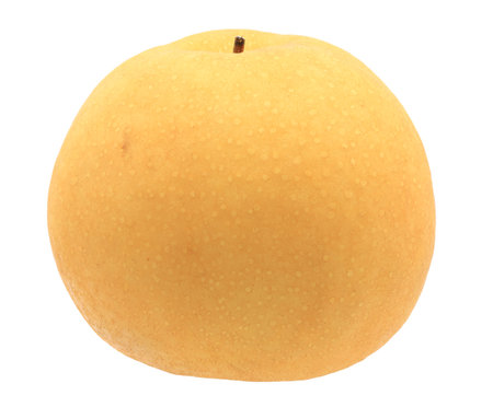 Fresh asian pear isolated on white backgroundの写真素材