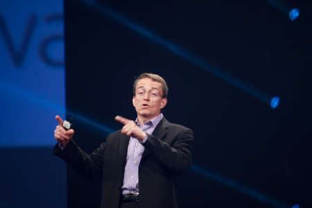 LAS VEGAS, NV â MAY 6, 2014: CEO VMware Pat Gelsinger makes speech at EMC World 2014 conference on May 6, 2014 in Las Vegas, NV
のeditorial素材