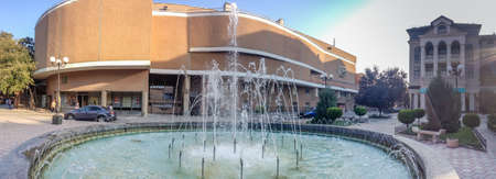 SIMFEROPOL, UKRAINE - SEPT 29, 2015: New Stage of Crimean Russian Drama theater opens its 197th year of operation and second after annexion on Sept 29, 2015 in Simferopol, Ukraine.のeditorial素材