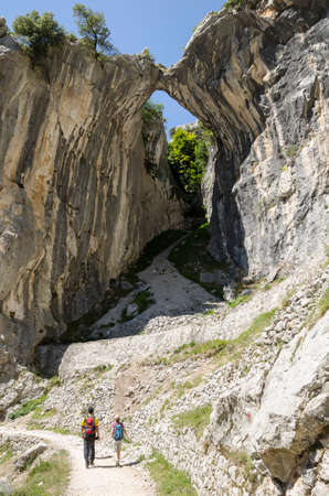 The Cares route is one of the most breathtaking trekking trails that can be done in Europeの写真素材