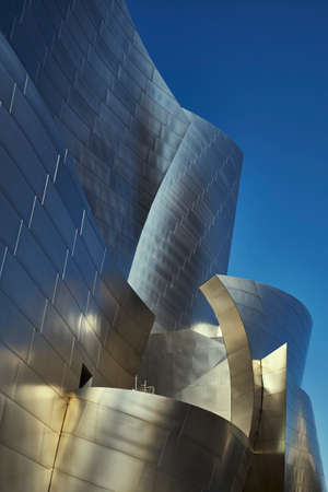 Disney Concert Hall, Los Angeles, California, USA - November 13, 2020: View of Walt Disney Concert Hall designed by architect Frank Gehry. Resident companies: Los Angeles Philharmonic orchestra and the Los Angeles Master Choraleのeditorial素材