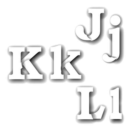 vector illustration compound letters jklの写真素材