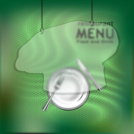 vector illustration the restaurant menu template with frameのイラスト素材