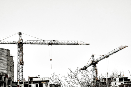 House crane buildingの写真素材