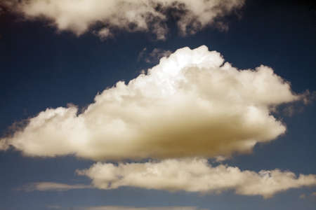 White cloud in the blue sky