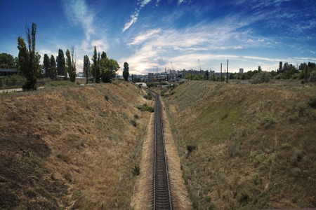 The railway passesの写真素材