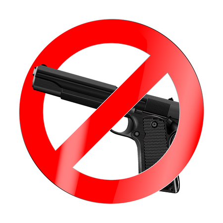 A sign of prohibition, there is no warのイラスト素材