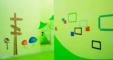corridor at kindergartenのeditorial素材