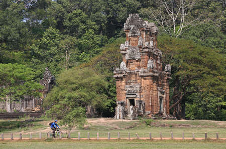 cambodia twelve zodiac tower with riderのeditorial素材