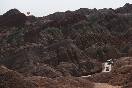 Zhangye danxia mountain sceneryのeditorial素材
