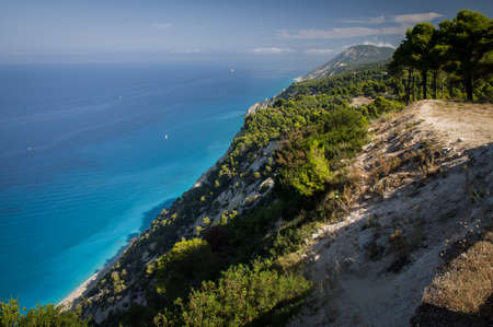 Magnificent beach on the Greek Island of Lefkadaの写真素材