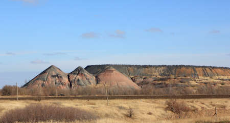 Slagheaps in the Rostov region, Russiaの写真素材