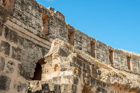 The fortress wall of the old antique castleのeditorial素材