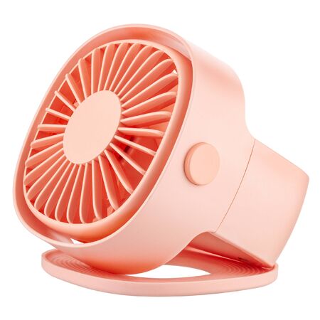 USB desktop fan isolated on white background. Three quarter viewの写真素材