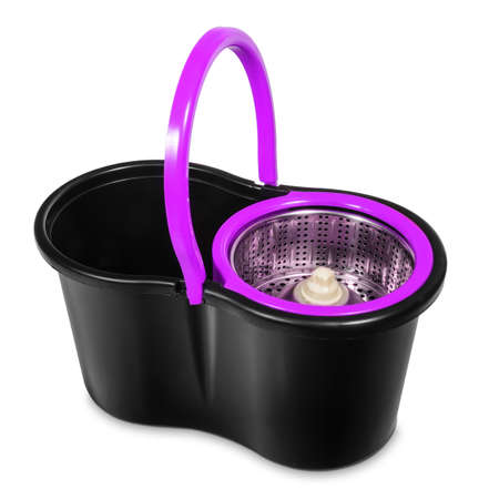 Modern plastic bucket for mopping, house cleaning and cleaning servicesの写真素材