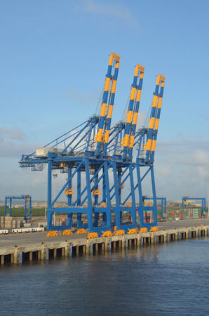 Port cargo craneの写真素材
