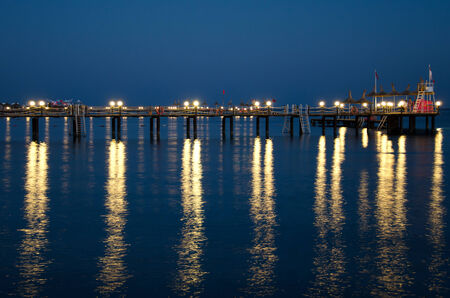 Evening pierの写真素材