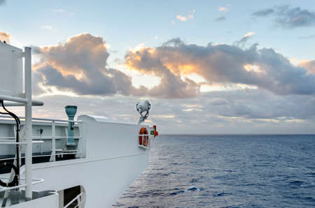 Starboard wing of the vesselの写真素材