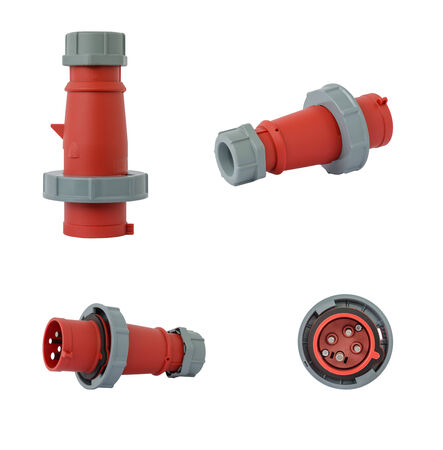 Plastic plug for high voltage circuitの写真素材