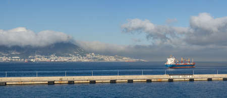 Algeciras, Spain - July 01: The vessel in the roads at the port of Algeciras on July 01, 2017 in Algeciras, Spain.のeditorial素材